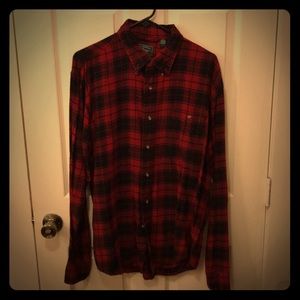 Red Bass button down flannel.